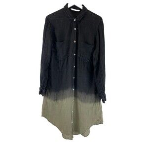 Chic Gradient Long Sleeve Dress